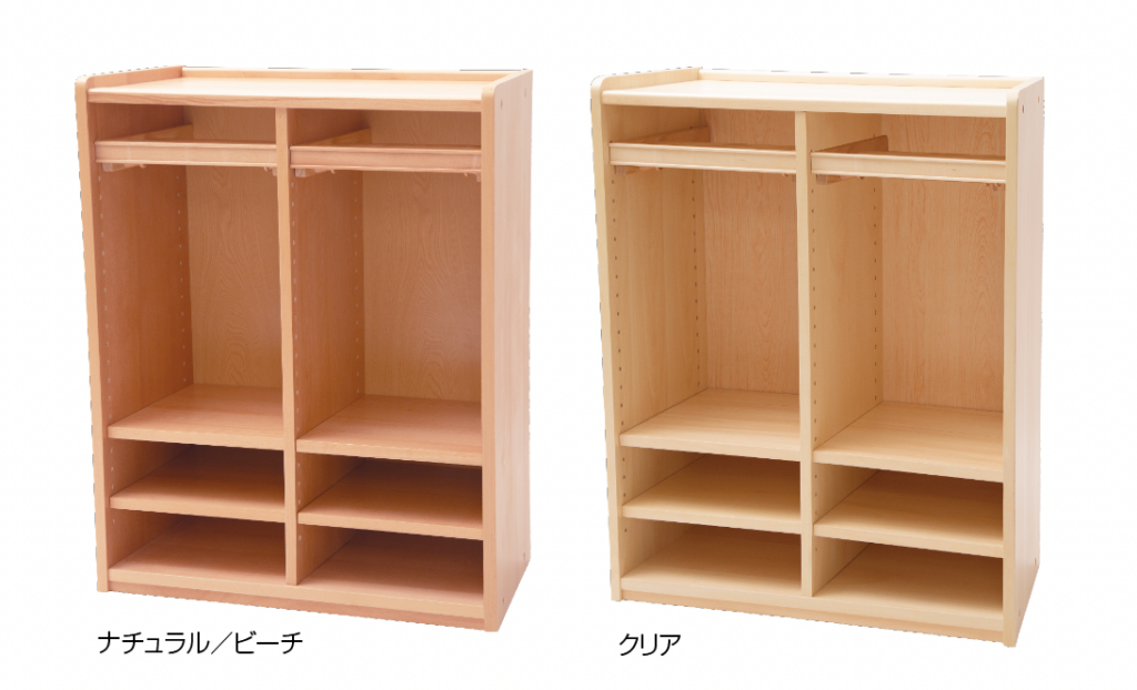 KLロッカー1200 2連 | 保育園・幼稚園・学童向けの木製家具