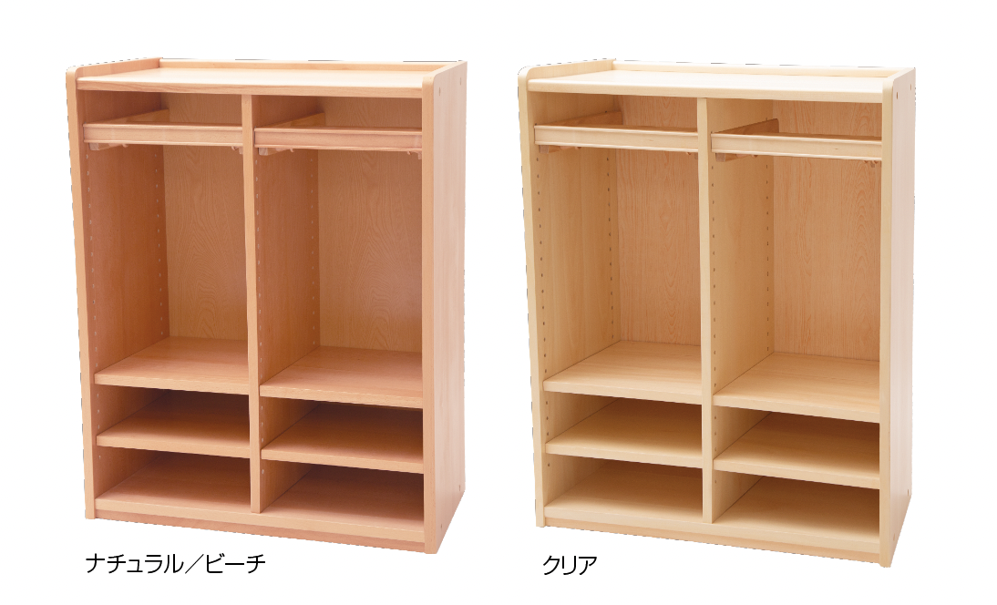 KLロッカー1200 2連 | 保育園・幼稚園・学童向けの木製家具