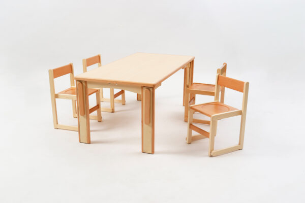 HテーブルL | 保育園・幼稚園・学童向けの木製家具｜kids kagu by（株