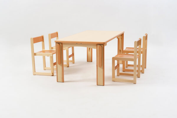 HテーブルL | 保育園・幼稚園・学童向けの木製家具｜kids kagu by（株