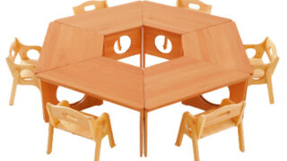 台形テーブル60 | 保育園・幼稚園・学童向けの木製家具｜kids kagu by