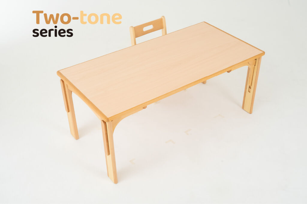 HテーブルL | 保育園・幼稚園・学童向けの木製家具｜kids kagu by（株
